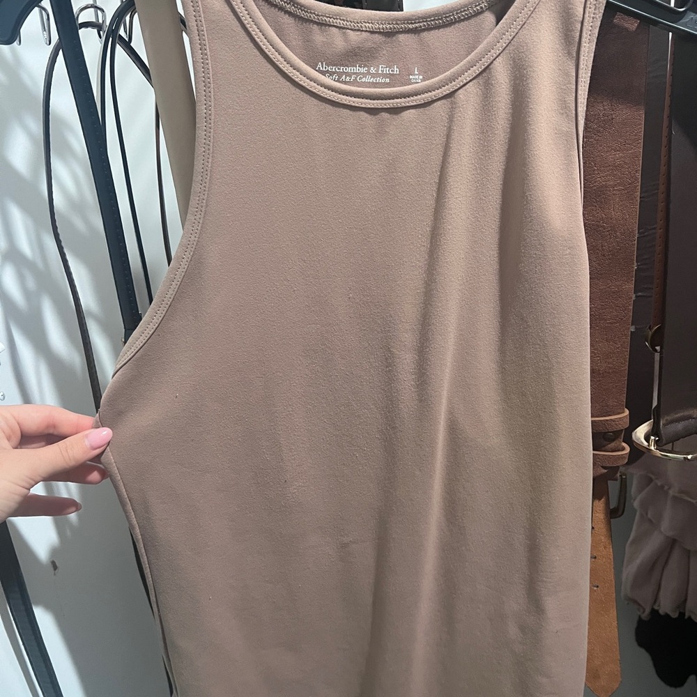 Abercrombie & Fitch Women's Nude Tank Top bodysuit